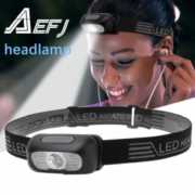 Super Bright light Sensor Mini LED Headlamp