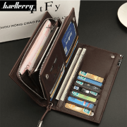 Men & Women Artificial Leather Receipt Holder Fashion Cash Holder Wallet