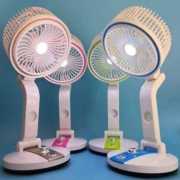 USB Rechargeable Fan With LED Light